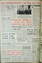 Página do jornal Correio do Ceará de setembro de 1964