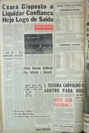 Página do jornal Correio do Ceará de setembro de 1964