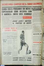 Página do jornal Correio do Ceará de setembro de 1964