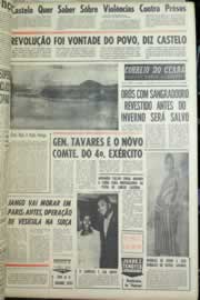 Página do jornal Correio do Ceará de setembro de 1964