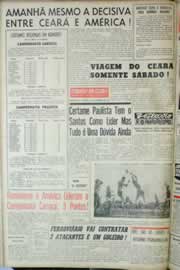 Página do jornal Correio do Ceará de setembro de 1964