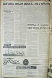 Página do jornal Correio do Ceará de setembro de 1964