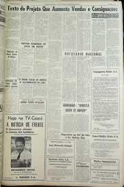 Página do jornal Correio do Ceará de setembro de 1964