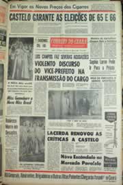 Página do jornal Correio do Ceará de julho de 1965