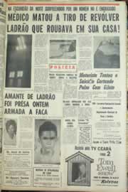 Página do jornal Correio do Ceará de julho de 1965