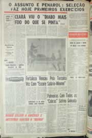 Página do jornal Correio do Ceará de julho de 1965