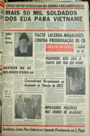 Página do jornal Correio do Ceará de julho de 1965