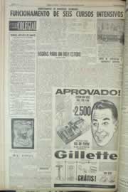 Página do jornal Correio do Ceará de agosto de 1965