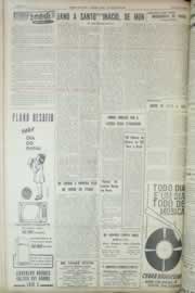 Página do jornal Correio do Ceará de agosto de 1965
