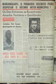 Página do jornal Correio do Ceará de agosto de 1965
