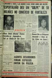 Página do jornal Correio do Ceará de agosto de 1965