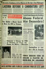 Página do jornal Correio do Ceará de agosto de 1965