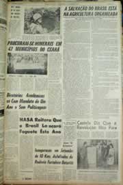 Página do jornal Correio do Ceará de agosto de 1965