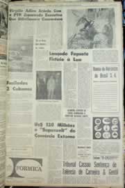 Página do jornal Correio do Ceará de agosto de 1965