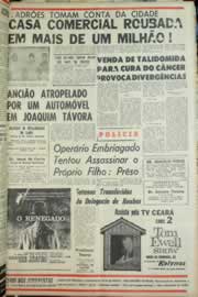 Página do jornal Correio do Ceará de agosto de 1965