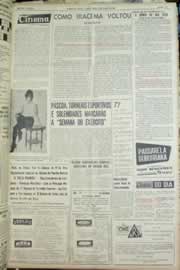 Página do jornal Correio do Ceará de agosto de 1965