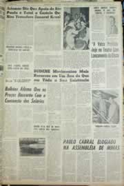 Página do jornal Correio do Ceará de agosto de 1965