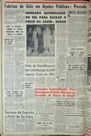 Página do jornal Correio do Ceará de agosto de 1965