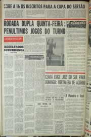 Página do jornal Correio do Ceará de agosto de 1965