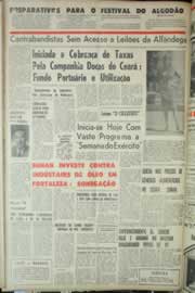 Página do jornal Correio do Ceará de agosto de 1965