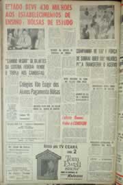 Página do jornal Correio do Ceará de agosto de 1965
