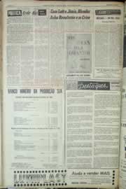 Página do jornal Correio do Ceará de agosto de 1965