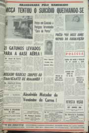 Página do jornal Correio do Ceará de agosto de 1965