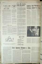 Página do jornal Correio do Ceará de agosto de 1965