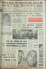 Página do jornal Correio do Ceará de setembro de 1965