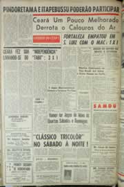 Página do jornal Correio do Ceará de setembro de 1965