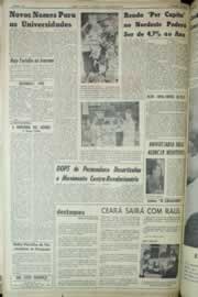Página do jornal Correio do Ceará de setembro de 1965