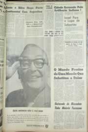 Página do jornal Correio do Ceará de setembro de 1965