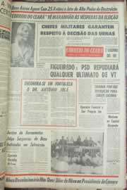 Página do jornal Correio do Ceará de setembro de 1965