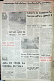 Página do jornal Correio do Ceará de abril de 1967