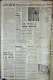 Página do jornal Correio do Ceará de abril de 1967