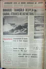 Página do jornal Correio do Ceará de abril de 1967