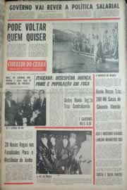 Página do jornal Correio do Ceará de abril de 1967