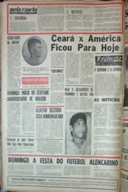 Página do jornal Correio do Ceará de abril de 1967