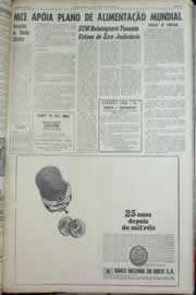 Página do jornal Correio do Ceará de abril de 1967
