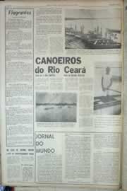 Página do jornal Correio do Ceará de abril de 1967