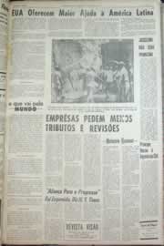Página do jornal Correio do Ceará de abril de 1967