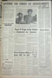 Página do jornal Correio do Ceará de abril de 1967