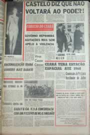 Página do jornal Correio do Ceará de abril de 1967