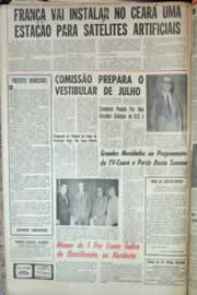 Página do jornal Correio do Ceará de abril de 1967