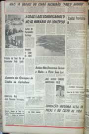 Página do jornal Correio do Ceará de abril de 1967