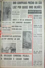 Página do jornal Correio do Ceará de maio de 1967