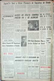 Página do jornal Correio do Ceará de maio de 1967