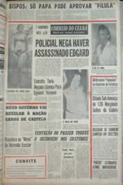 Página do jornal Correio do Ceará de maio de 1967