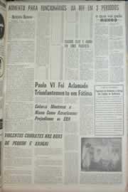 Página do jornal Correio do Ceará de maio de 1967