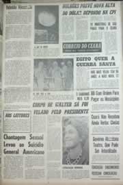 Página do jornal Correio do Ceará de maio de 1967